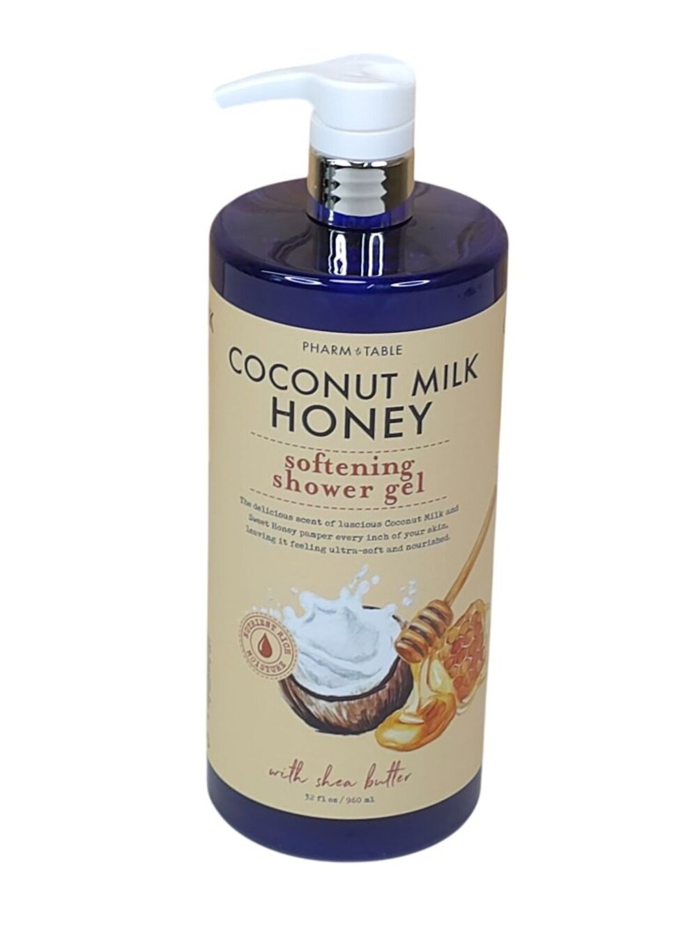 Pharm to Table Coconut Milk & Honey Softening Shower Gel 32 oz Shea Butter